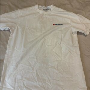 Birddogs Classic White Tee with Red and Blue Accents